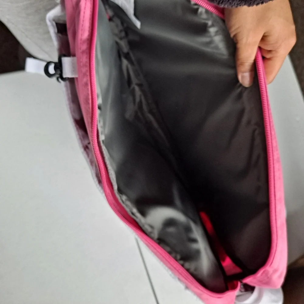 High Sierra Large Pink Floral Messenger Bag